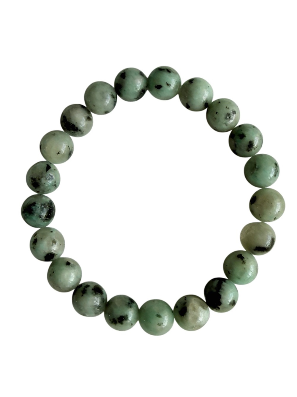 Authentic Sesame Jasper 10mm Beaded Stretch Bracelet by Bombshell Beads